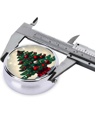 Christmas Gift Treeround Pill Box | 3 Compartment Travel Organizer | Portable Pill Box for Easy Travel - Buy Online on GoSupps.com