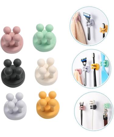 Shop Cabilock 12 PTH Razor Hooks - Self-Adhesive Shower Utensils & Toothbrush Holders for Dorm & Office - Buy Online on GoSupps.com