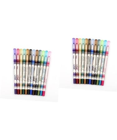 Beavorty Pcs Luxury Eyeliner Pencils Set 12 Bright Colors Lip Liner Eyeshadow Makeup Kit for Women Mediumx2pcs Colorfulx2pcs - Buy Online on GoSupps.com