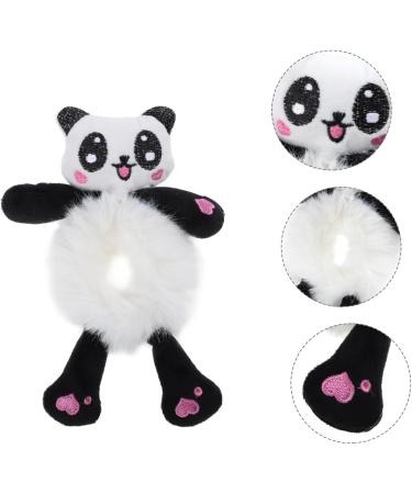 minkissy Giant Panda Head Rope Cute Animal Scrunchies Faux Fur Hair Scrunchies Women Hair Accessories Cute Panda Hair Tie Elastic Hair Ties Black Scrunchies Fabric Elasticity Miss Headgear - Buy Online on GoSupps.com
