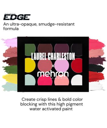 Mehron Makeup Laurel Charleston Water Activated EDGE Face & Body Paint BACKSTAGE Palette - Vibrant Colors for Creative Makeup Art | International Shipping Available - Buy Online on GoSupps.com