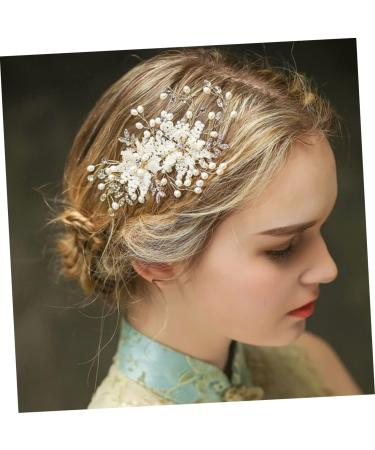 Housoutil Crystal Hair Clips Rhinestone Barrettes Pearl Hair Comb Diy Wedding Hair Accessories Bride Hairstyles Wedding Headpiece for Bride Wedding Hair Clips Crystal Hair Comb Women Hairpin - Buy Online on GoSupps.com