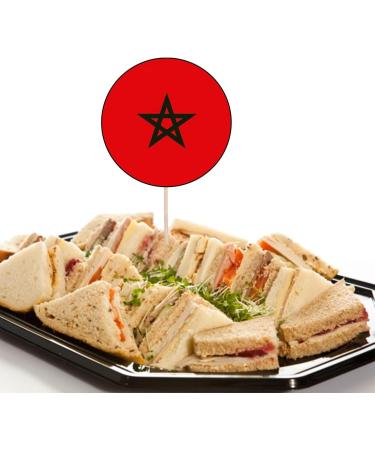 Morocco Football Silhouette Flag Mix Party Food & Cupcakes Picks Decorations Toppers (pack of 14) - Buy Online on GoSupps.com