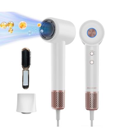 Hair Dryer 110000 RPM High-Speed Brushless Motor Hair Dryer 1500W Negative Ionic Blow Dryer for Fast Quiet Drying Low Noise Thermo-Control Professional Blow Dryer