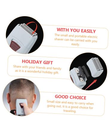 FRCOLOR 2 Pcs Electric Razor Shaver for Men - Rechargeable Face & Head Trimmer Cordless Beard & Nose Hair Grooming - Buy Online on GoSupps.com