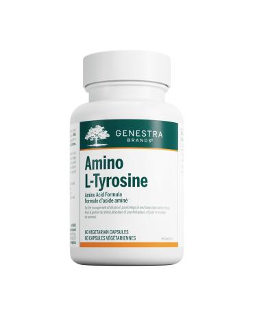 Genestra Brands - Amino L-Tyrosine - Amino Acid Formulla - 60 Vegetable Capsules