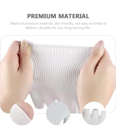 2 Pairs Five Toe Half Socks White Sock Yoga Toe Heel Feet Cracked Socks Toe Socks Toeless Socks Separator Socks Foot Alignment Socks Moisturising Socks Dry Feet Socks Gel Care Spa - Buy Online on GoSupps.com