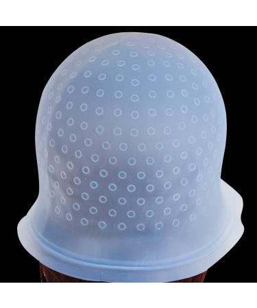 NATUCE Silicone Highlight Cap for Hair Coloring - Blue Highlight Cap with Needle for Easy Highlighting - Buy Online on GoSupps.com