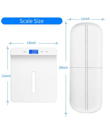KUBEI Baby Scale Digital Infant Scale Multi-Function Digital Scale for Pets Toddler Scale with Measure Babies Weight and Height Tray Precision Digital Puppy Scale with kg/lb/oz Holding Function - Buy Online on GoSupps.com
