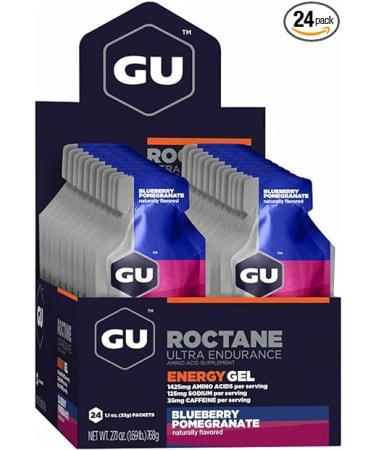 GU Roctane Energy Gel - 24 Pack Blueberry - Buy Online on GoSupps.com