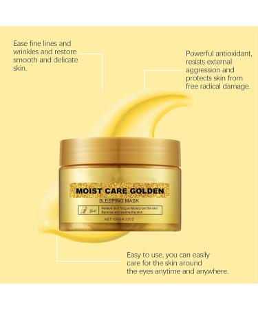 Masque de Nuit Hydratant Apaisant l'Or Soin Quotidien pour une Peau Repulp e et clatante | Pot Or 120 g - Buy Online on GoSupps.com