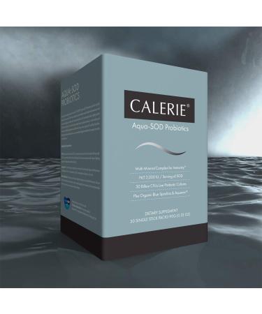 CALERIE Aqua-SOD Probiotics NLT 2 000IU Per Serving Multi-Mineral Complex for Immunity Health for Better Vitality Anti- Aging Plus Organic Blue Spirulina & Aquamin 30 Single Packs - Buy Online on GoSupps.com