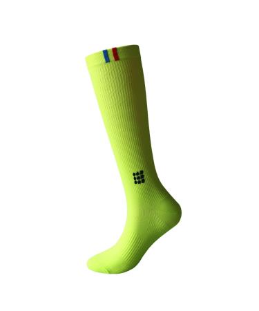 Docen JK segmented compression socks high football socks green-3 pairs S/M_20107 mmHG-circulating support socks S-M Green 3 pair