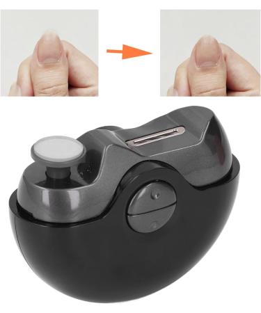 Electric Nail Clippers USB Rechargeable Safety Automatic Nail Trimmer for Night (Black) - Buy Online on GoSupps.com