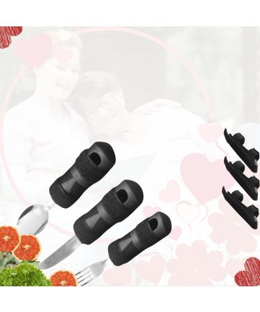 Weighted Utensils for Hand Tremors Parkinsons utensils3 Cutlery & 3 Universal Cuff - Handicapped Accessories - adaptive utensils - Elderly Assistance Products - Buy Online on GoSupps.com