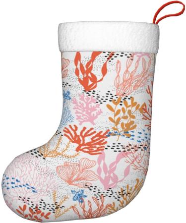 Ffexs Musical Instruments Velvet Christmas Socks - Coral Reef Design | One Size Holiday Gift - Buy Online on GoSupps.com