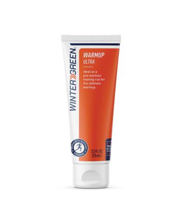 Wintergreen Muscle Warmup Ultra - Wintergreen Oil Menthol & Liquid Pepper Extract - Heat Therapy Pre-Workout Heating Rub for The Ultimate Warmup 2.5 Fl Oz Tube 2.5 Fl Oz (Pack of 1)