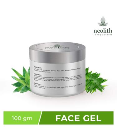 NEOLITH Neem Aloe Vera Soothing Gel | Non-Toxic Paraben-Free Hydrator for Acne & Scars | Vegan Skin Treatment for Men & Women | 100 gm - Buy Online on GoSupps.com