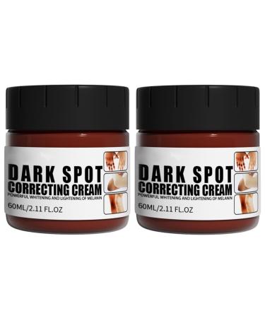Generisch Brightening Cream for - 2 x 60ml - Brightening Cream for Elbows - Gentle Cream to Beautify Body Skin - Dark Spot Correction - Lightening Black Skin