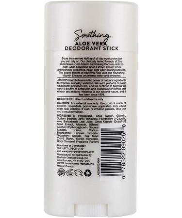 Buy Jason Deod Stick Aloe Vera - Natural Deodorant for All Skin Types | International Shipping - Buy Online on GoSupps.com