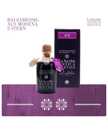 La Secchia Balsamico Vinegar from Modena IGP - Two Stars Aged in Oak Barrels | 250ml Traditional G.G.A. - Buy Online on GoSupps.com
