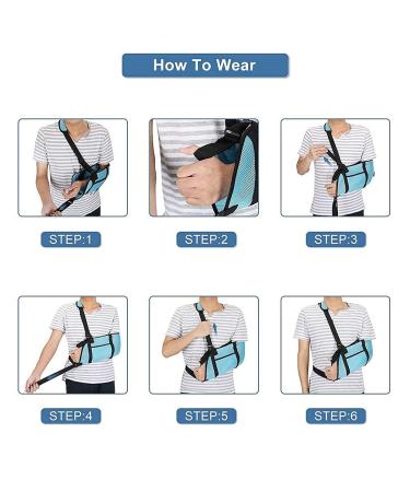 Kids Arm Sling Support - Adjustable Shoulder Immobilizer for Children Under 6 | Toddler Arm Injury Recovery with Storage Pockets - Buy Online on GoSupps.com