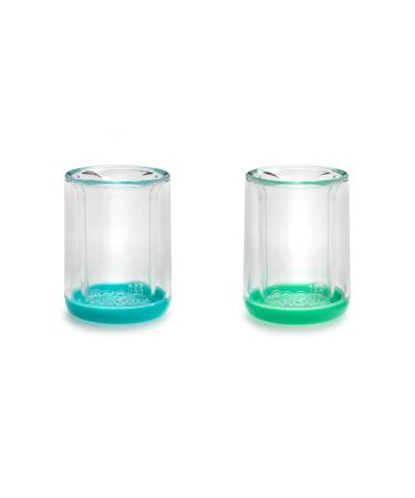 Melii Double-Walled Bear Drinking Cup for Kids - Blue + Mint 2 Pack - Buy Online on GoSupps.com