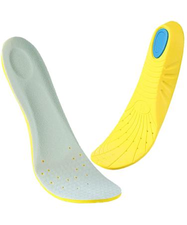 Shoe Insoles  Memory Foam Insoles  Shoes Insert for Women and Men  Kids  Providing Arch Support  Great Cushion and Shock Absorption  Relieve Foot Pain (L (Men's 8-12/ Women 10-15)) L(Men's 8-12/ Women 10-15) Light Blue/ ...