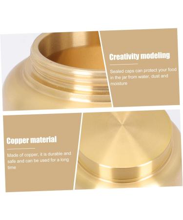 Zerodeko Pure Copper Powder Jar Incense Powder Mini Incense Sticks Loose Pot Durable Canister Tea Storage Jar - Buy Online on GoSupps.com