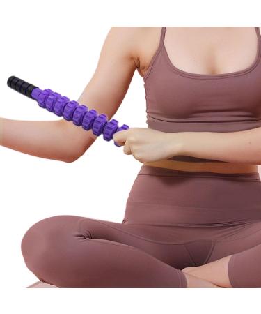 Body Massage Sticks | Muscle Soreness Relief Tool for Athletes | Cramps Relief Roller - Blue/Purple Foam Handle - Buy Online on GoSupps.com