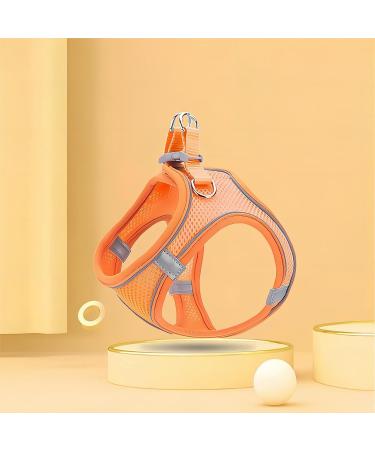 Shop Giapinst No Pull Dog Harness for Small Dogs - Adjustable Safety with Breathable Mesh & Reflective Stripes | Medium Size (M) in Orange - Buy Online on GoSupps.com