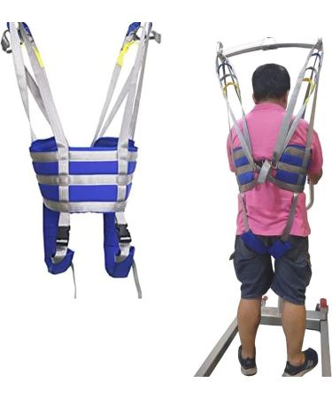 Yunyhao Patient lies and standing aids medical lifting belts for the elderly and disabled human split-leg Sling stair transfer band (size: l)