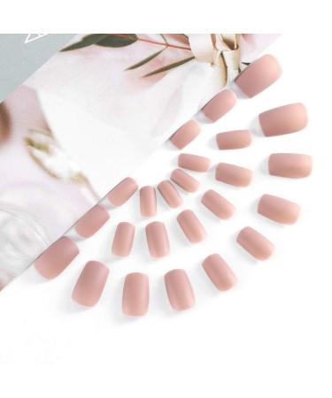 Shop Bohend Matt Long Oval False Nail Tips - Pink Press On Nails for Daily Wear & Parties | Perfect for Women & Girls - Buy Online on GoSupps.com