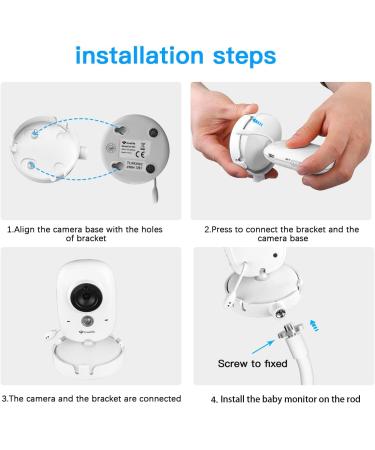 Holaca Babyphone Clip Holder for Boifun/GHB/Taktark - Flexible Clips for 3.2 Digital LCD Camera - Buy Online on GoSupps.com