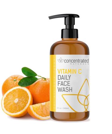 Concentrated Naturals Vitamin C Face Wash Daily Cleanser w/Marine & Plant Extracts & Retinol | Works to Help Cleaner  Brighten & Balance Complexion 8 Fl. Oz. | 240mL - Buy Online on GoSupps.com