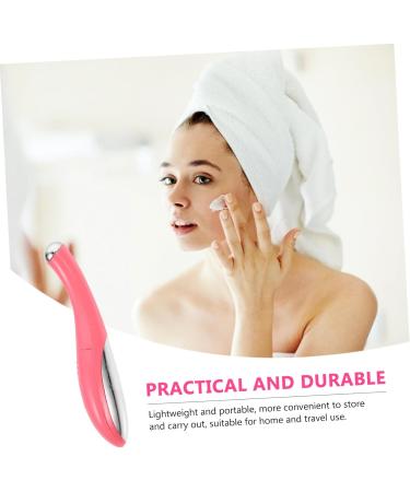 CIYODO 1 Piece Portable Eye Care Massager Ergonomic Eye Skin Massager with Ionic Heat Essence Input Option for Home Beautiful Design Pink - Buy Online on GoSupps.com