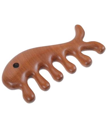 Beavorty 4-Piece Fish-Shaped Massage Comb Set - Jade Wooden Scalp & Face Massage Tools for Women - Buy Online on GoSupps.com