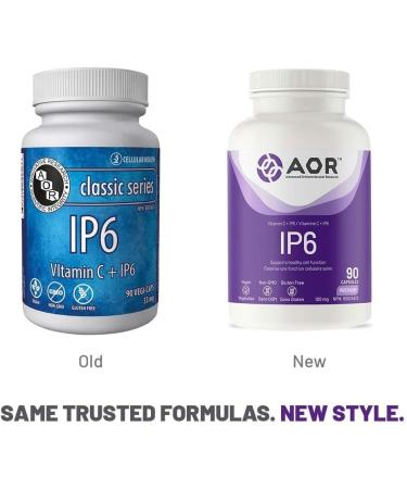 AOR - IP6 Supplement 33.33mg 90 Capsules - IP6 Inositol and Vitamin C Ascorbic Acid Capsules for Immunity Support and Detoxification Supplement - Antioxidant Supplement - Vitamin C Supplement - Buy Online on GoSupps.com