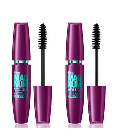 Boobeen 2pcs Mascara Noir R sistant l'Eau Formule Volume & Longueur S chage Rapide Anti-T ches Tenue Journ e Enti re 5 g (Lot de 2) XPU