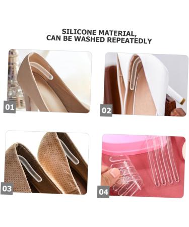 2 Sets Heel Stickers - Replaceable Heel Cushions & Pads for Women's Shoes | Transparent Heel Grips & Protectors for Ultimate Comfort - Buy Online on GoSupps.com