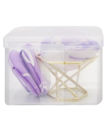 Sponge Powder Puff - Powder Puff Sponge Blender Soft Face Puff with Holder Multi-purpose Beauty Blenders Set for Dry and Wet Use Makeup Puff for Liquid Foundation Bb Cream
