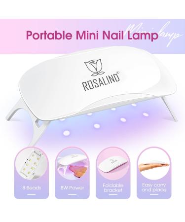 ROSALIND 14PCS Gel Nail Polish Kit - UV Light 9 Colors Base Coat & Top Coat - Easy Nail Art for Women - International Shipping Available - Buy Online on GoSupps.com