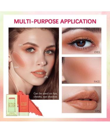 PICKX On-the-Go Makeup Blush Stick Tinted Moisture Stick Shadow Lips Cheek Blusher Creamy Makeup Long Lasting Natural Nude Makeup for All Skin (orange) - Buy Online on GoSupps.com