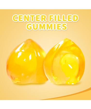 Amos 4D Gummy Candy Peach Burst Yellow Peach Flavor Gluten Free Snacks Mother's Day Candy Gift Resealable 6oz 170g Pack Double The Amount of 3 oz bags! - Buy Online on GoSupps.com