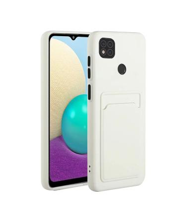 Tivenfezk nadoli silicone shell for xiaomi redmi 10a ultra thin shockproof scratch -resistant wallet soft tpu protective cover mobile phone case with credit card holder xiaomi redmi 10a white