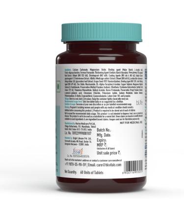 Health'Kart HK Vitals Multivitamin with Probiotics Vitamin C Vitamin B Vitamin D & Zinc Supports Immunity and Gut Health For Men and Women 60 Multivitamin Tablets - Buy Online on GoSupps.com