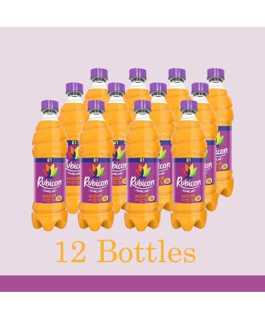 12 x Rubiconn Sparkling Passion Fruit Juice Drink 500ml PMP 1 - Sparkling Passion Fruit Juice Soft Drink with Sugar and Sweetener - Buy Online on GoSupps.com