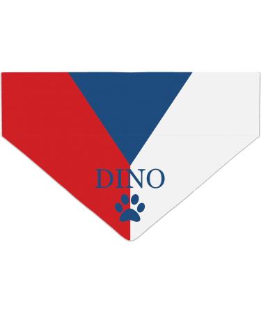 Personalized Dog Hollow - Czech Republic Flag Dog Cloth for Football & Sports Fans | Triangular Collar Accessory - Buy Online on GoSupps.com