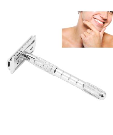 Double Edge Razor for Men - Professional Old-Fashioned Zinc Alloy Hand Razor | Perfect for Hairdressing & Home Use - Buy Online on GoSupps.com