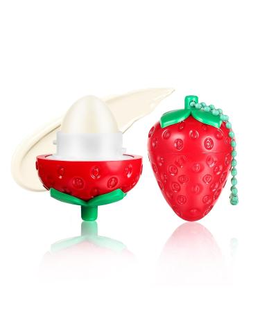 Buy KISSIO Strawberry Lip Balm | Moisturizing Lip Care with B5 & Jojoba Oil | Soothes Chapped Lips & Enhances Elasticity | Cruelty-Free | 0.12 oz - Buy Online on GoSupps.com